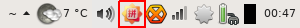 Figure 10: A screenshot of the Sunpinyin icon in a user’s system tray